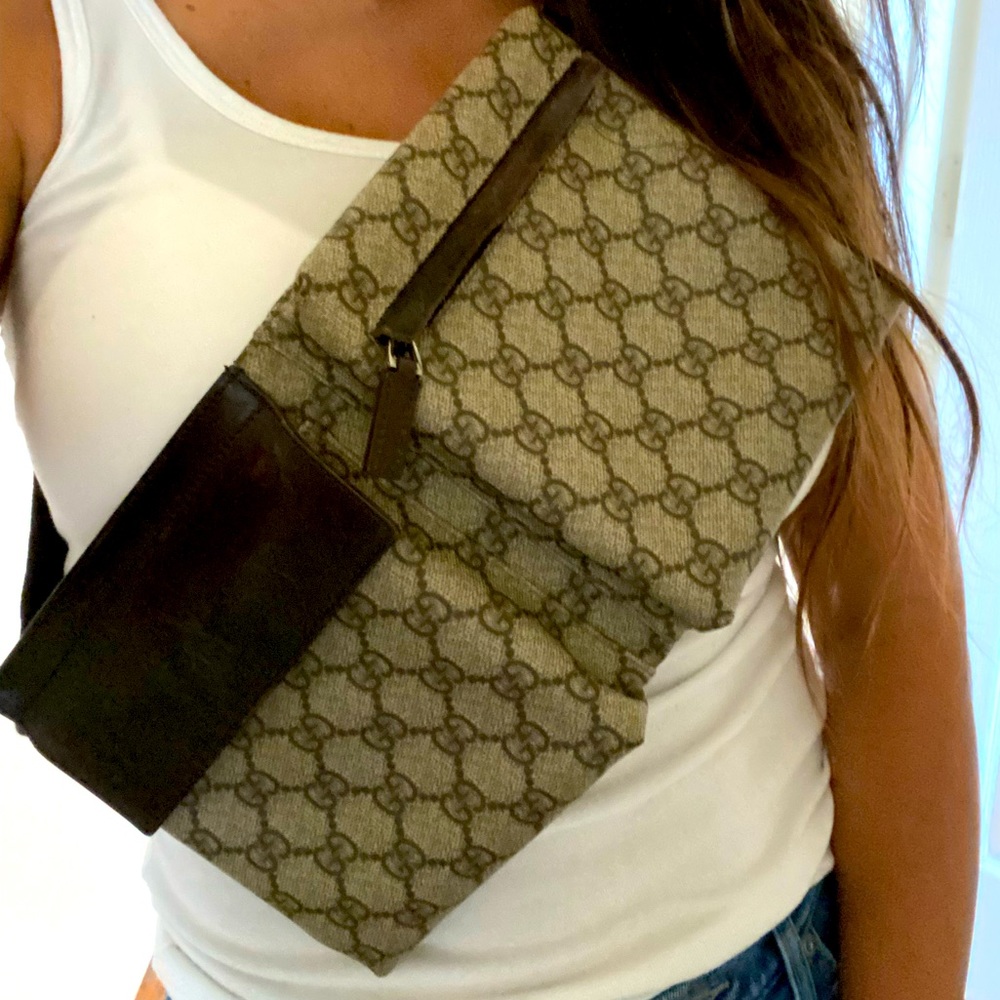 Gucci coated canvas belt bag